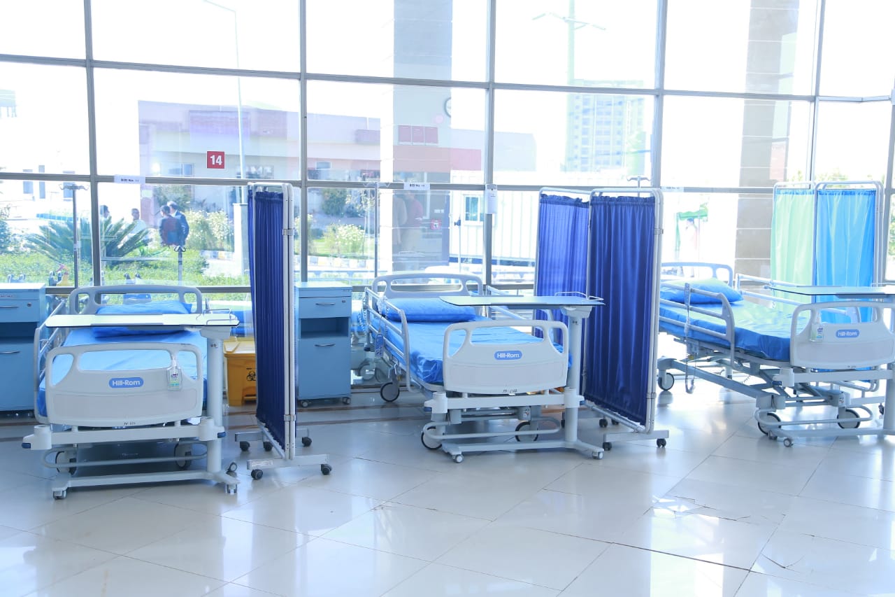 An isolation ward for coronavirus patient at the Pakistan Kidney and Liver Institute with the capacity of housing 105 patients. (Photo Courtesy: Government of Punjab)