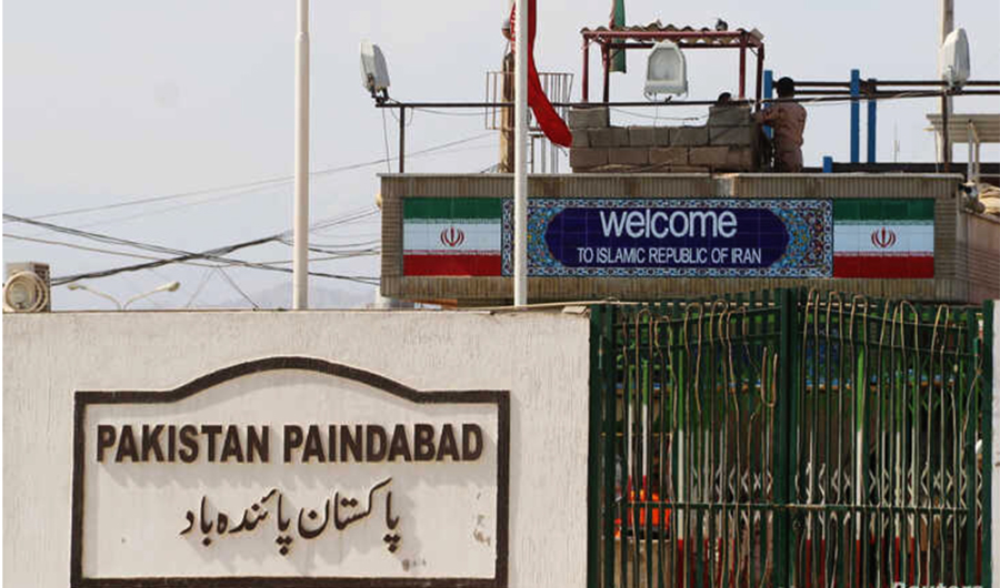 General view of Pakistan-Iran border posts, Taftan, Pakistan, Feb. 25, 2020. ( Reuters photo)