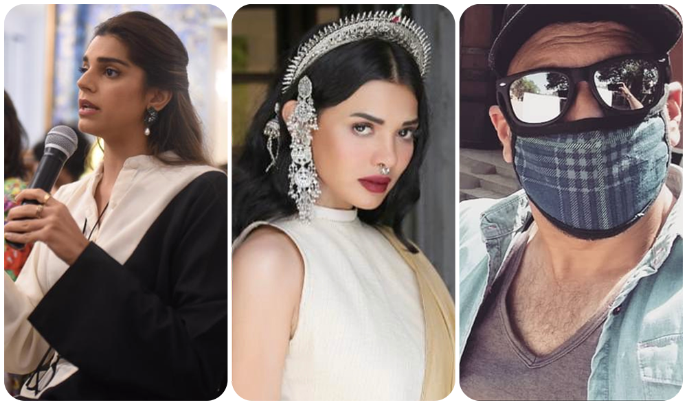 From left: Pakistan Sanam Saeed, Sarah Loren, Shamoon Abbasi. All photos were taken from the respective accounts of the actors.