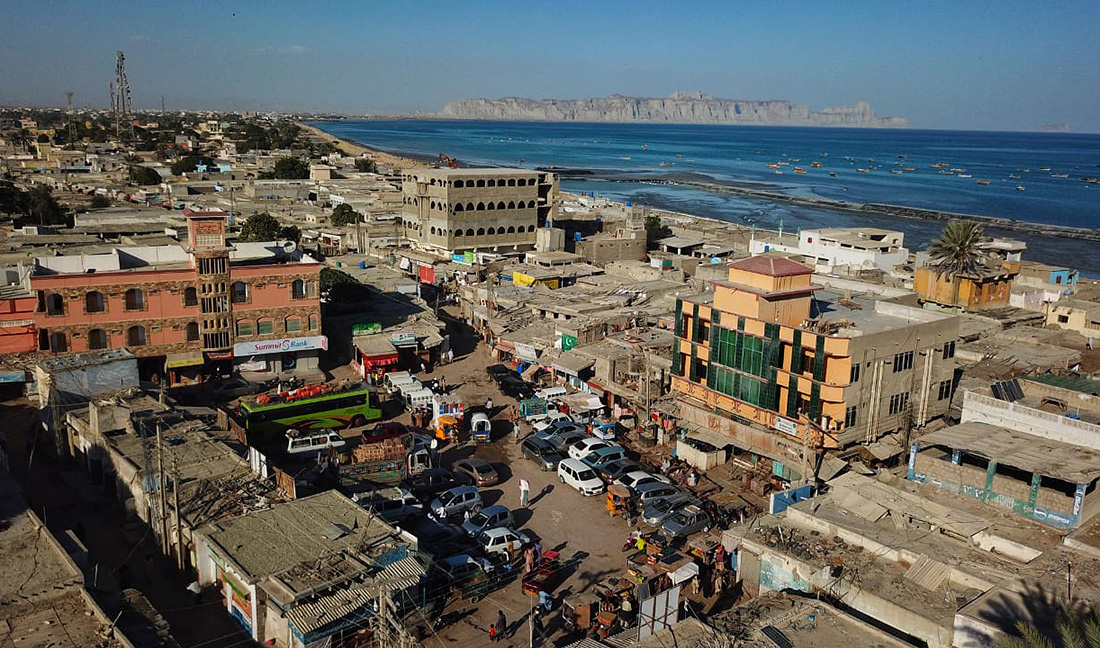A view of Gwadar's famous Mulla Fazul Chowk, a roundabout once famous for political gatherings. (AN photo by Hassam Lashkari)