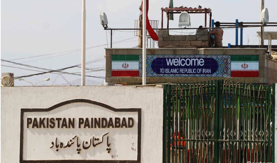 General view of Pakistan-Iran border posts, Taftan, Pakistan, Feb. 25, 2020. ( Reuters photo)