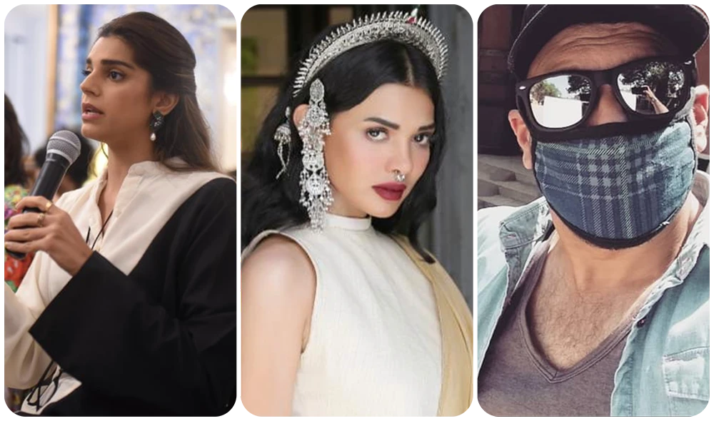 From left: Pakistan Sanam Saeed, Sarah Loren, Shamoon Abbasi. All photos were taken from the respective accounts of the actors.