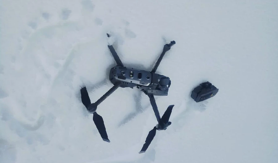 Pakistan’s military said its troops shot down a small Indian spy drone after it violated the country’s airspace in the disputed Himalayan region of Kashmir on 9th April, 2020. (Photo Courtesy: ISPR)