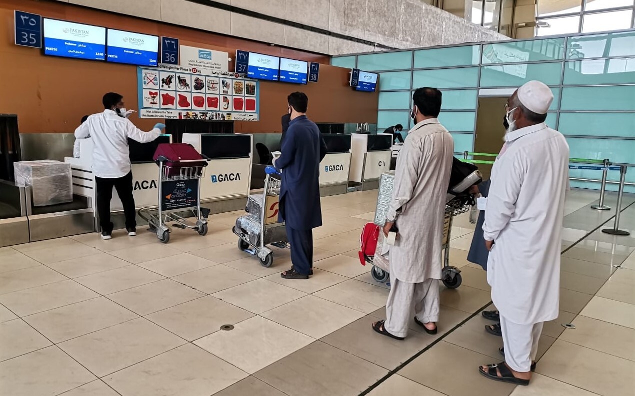 Two repatriation flights carrying 287 stranded Pakistanis departed from Jeddah on June 8, 2020. (Photo courtesy: Consulate General of Pakistan in Saudi Arabia)