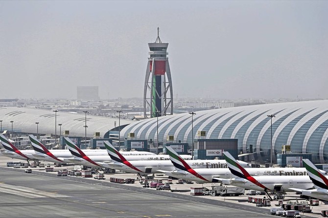 In this April 20, 2017 file photo, Emirates planes are parked at the Dubai International Airport in Dubai. (AP)