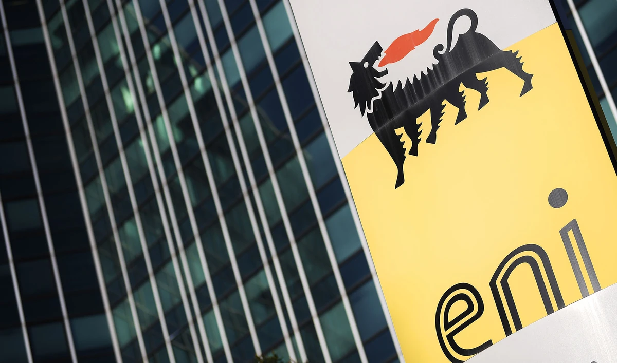 This picture taken on Oct. 27, 2017, shows the headquarters of Italian oil and gas company Eni in San Donato Milanese, near Milan. (AFP/File)