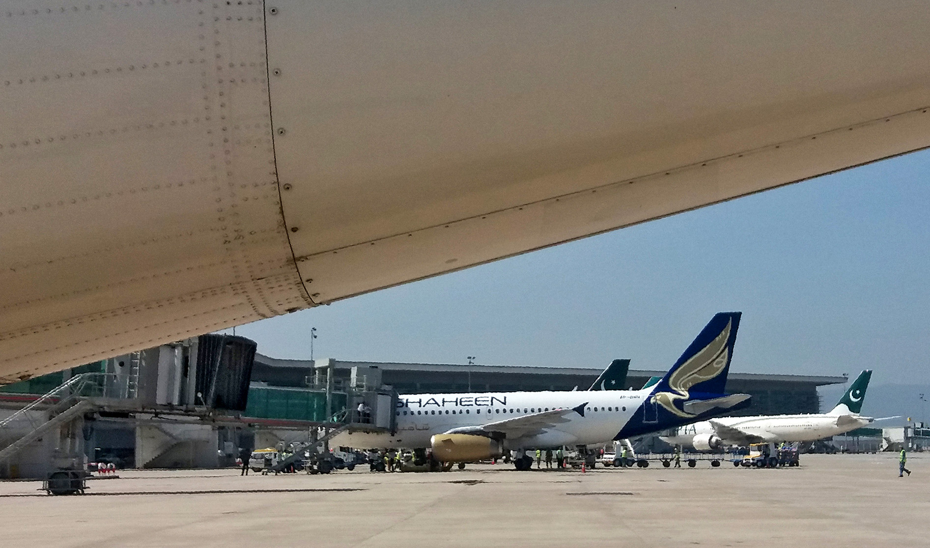 Planes sit on the tarmac at Islamabad International Airport on May 8, 2018. (AFP/File)
