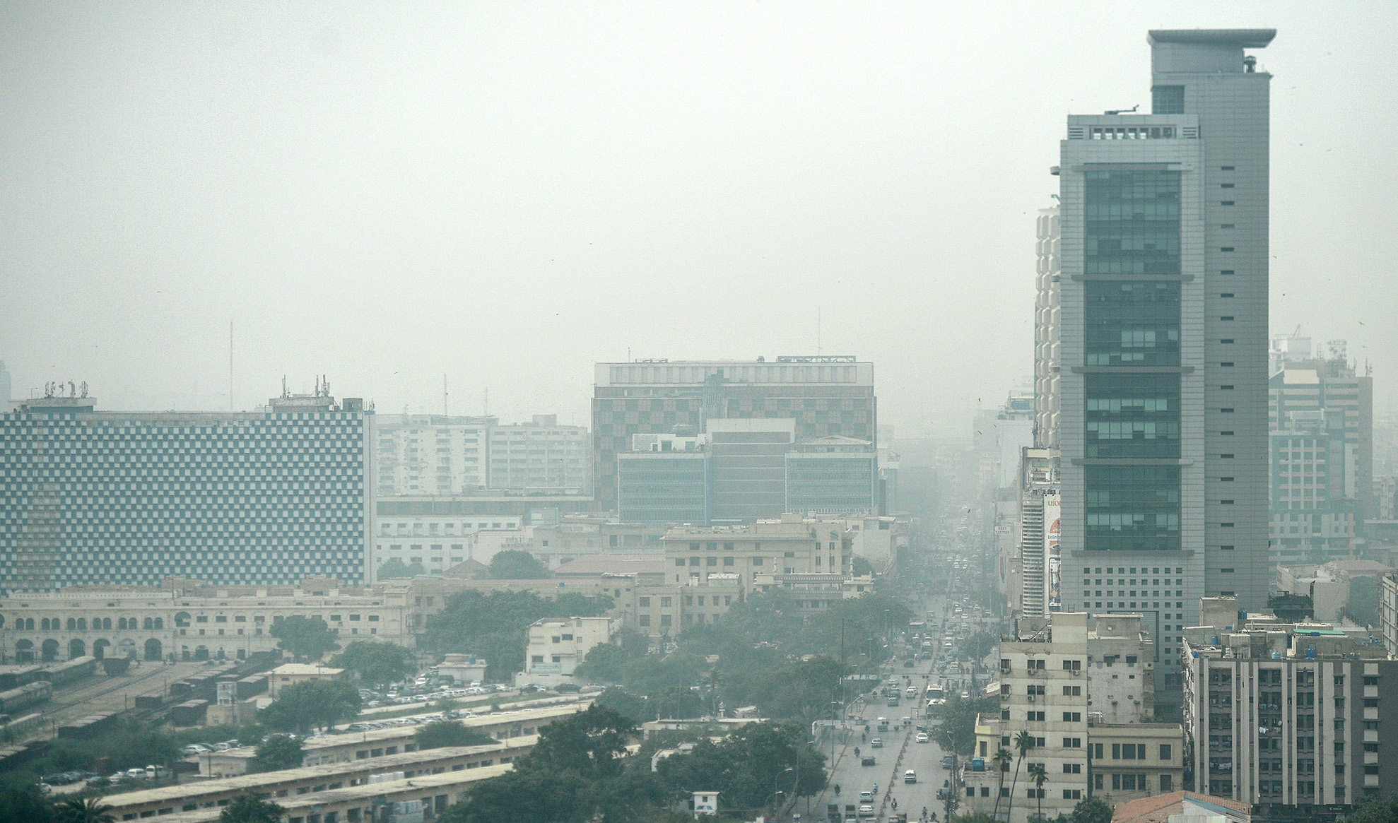 This photograph taken on Nov. 14, 2019 shows a general view of Pakistan's port city of Karachi. (AFP/File)