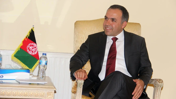 Afghanistan’s ambassador to Islamabad Atif Mashal speaks during an interview with Arab News at this office in Islamabad on Sunday, 23 June, 2019. (AN photo)