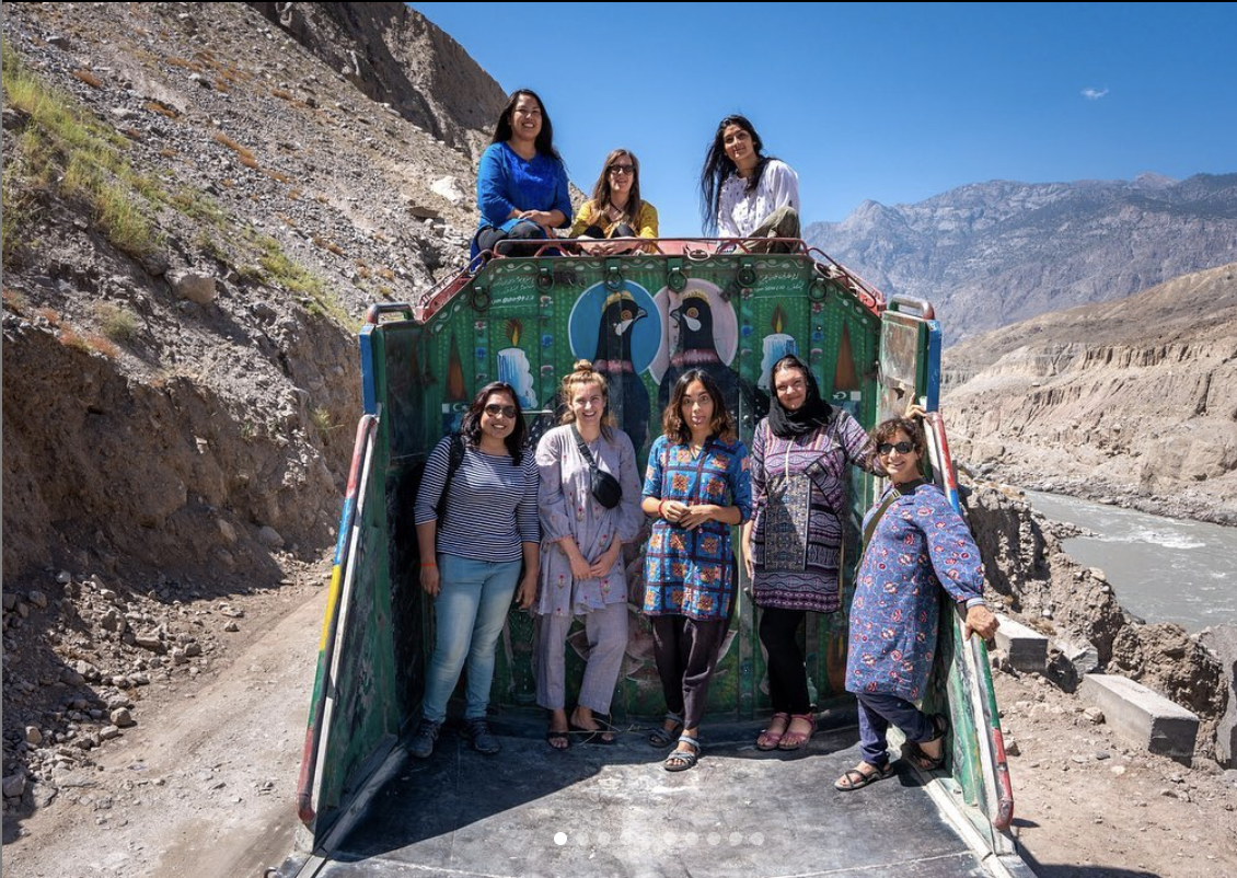 Tourists, both local and foreign, travel through the valleys of Hunza, Pakistan, on Dec. 23, 2019. (Photo courtesy: The Mad Hatters/Instagram)