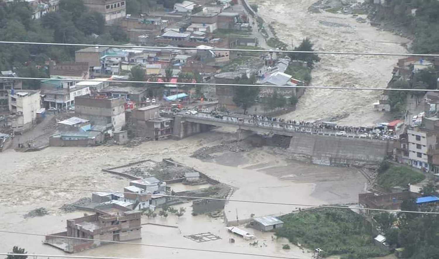 Flash floods triggered by heavy rains killed 15 people and damaged scores of houses in Swat Valley, said a spokesman for a disaster management agency in Khyber Pakhtunkhwa province on Sept. 2, 2020. (Photo courtesy: social media)