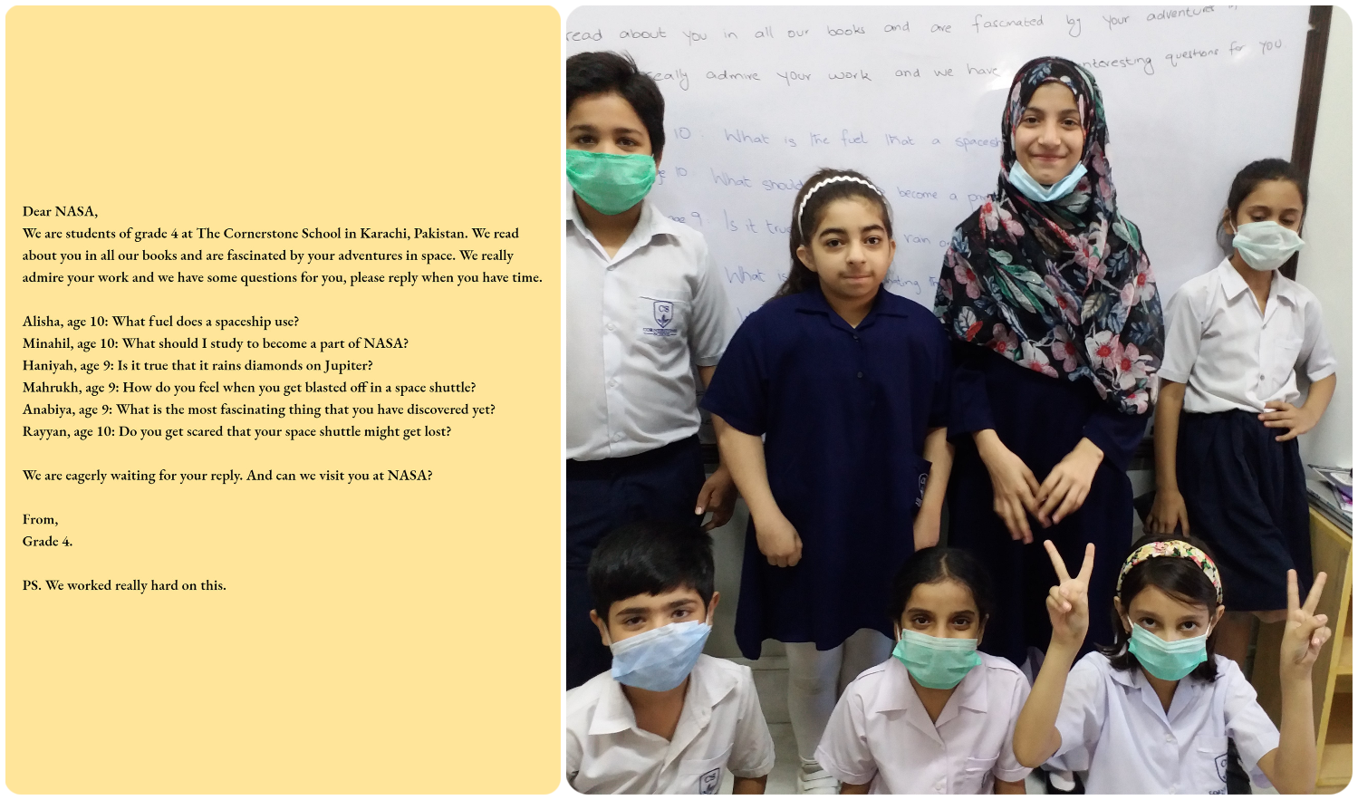 A Karachi teacher posted her students’ questions to NASA on Twitter. Scientists replied
