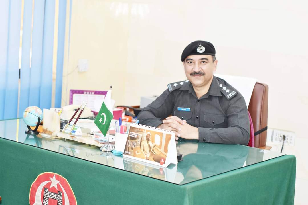 Superintendent of Police (SP) Sajjad Khan is seen at his office in Swabi on March 30, 2019. (Photo courtesy: Sajjad Khan)