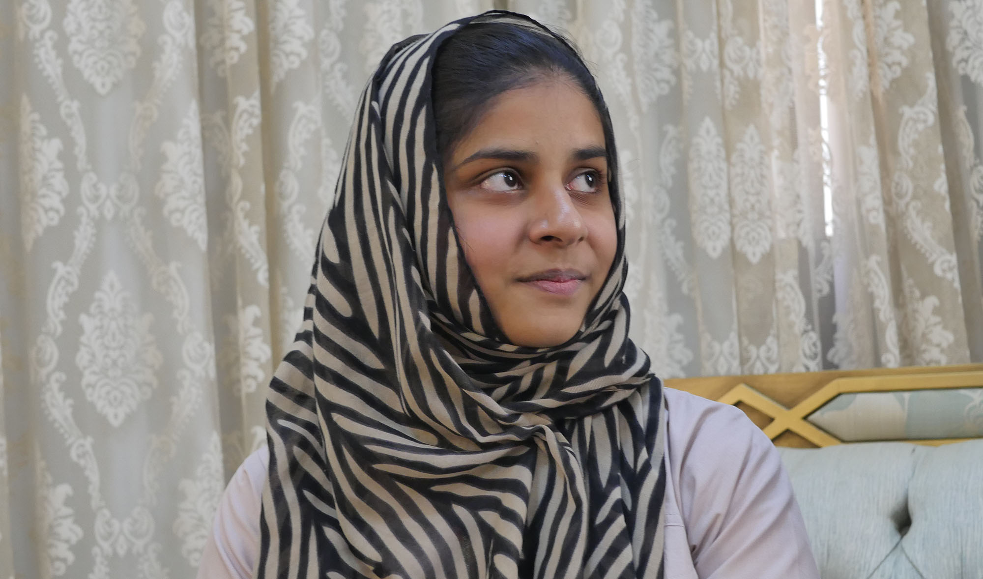 Pakistani child prodigy Sitara Brooj Akbar talks to Arab News on October 17, 2020 in Dubai, UAE. (AN photo by Asma Ali Zain)