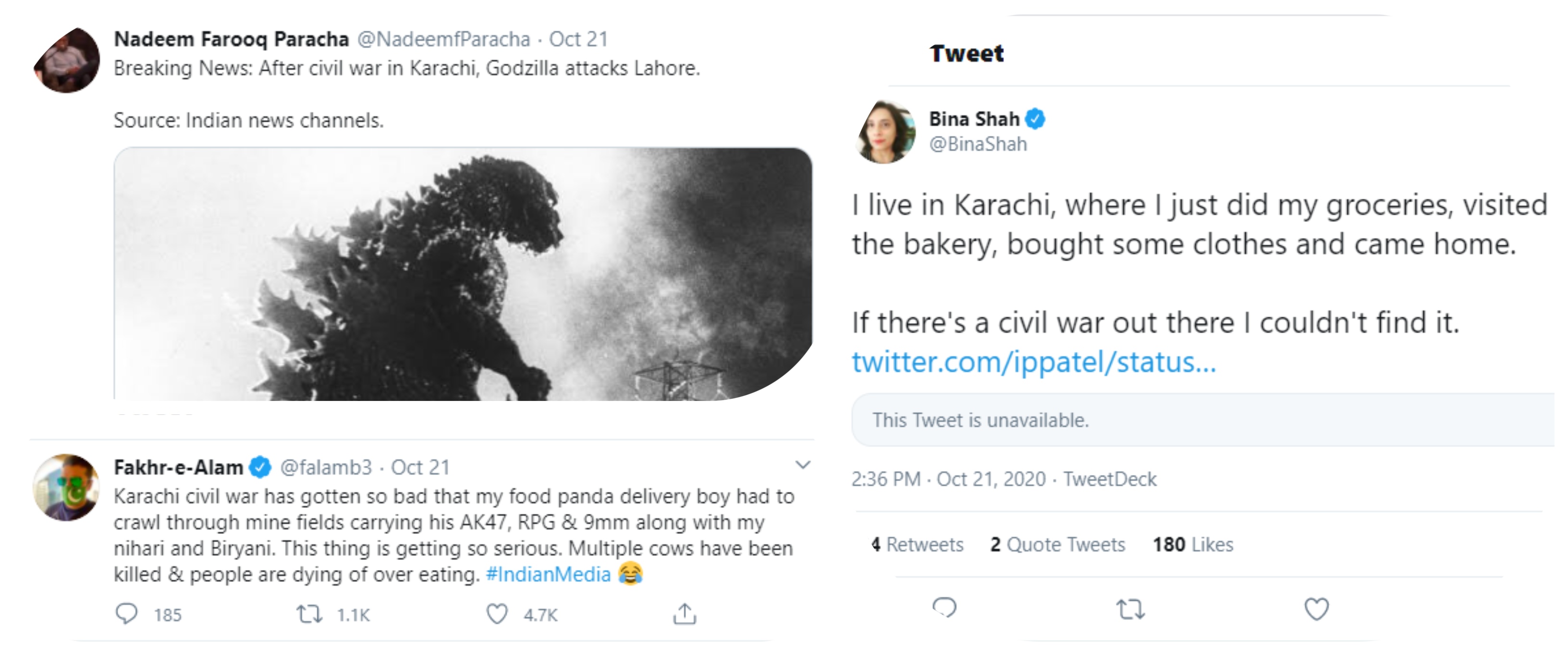 Hilarity ensues on social media as Indians peddle misinformation of ‘civil war’ in Pakistan. (Photo courtesy: Social Media)