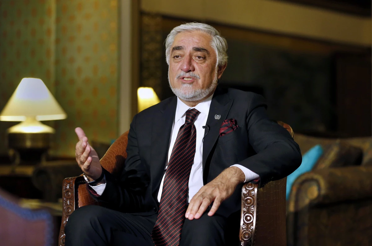 Abdullah Abdullah, chairman of Afghanistan's High Council for National Reconciliation, speaks during an interview with The Associated Press, in Islamabad, Pakistan, Wednesday, Sept. 30, 2020. (AP)
