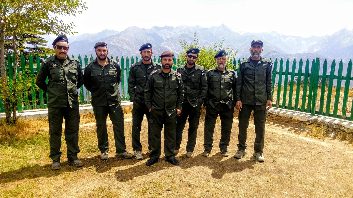 Wildlife wardens, who derive from local communities, pose for a photo at Chitral Gol National Park in Khyber Pakhtunkhwa, Pakistan, on August 20, 2019. (Photo courtesy: Chitral Gol National Park)