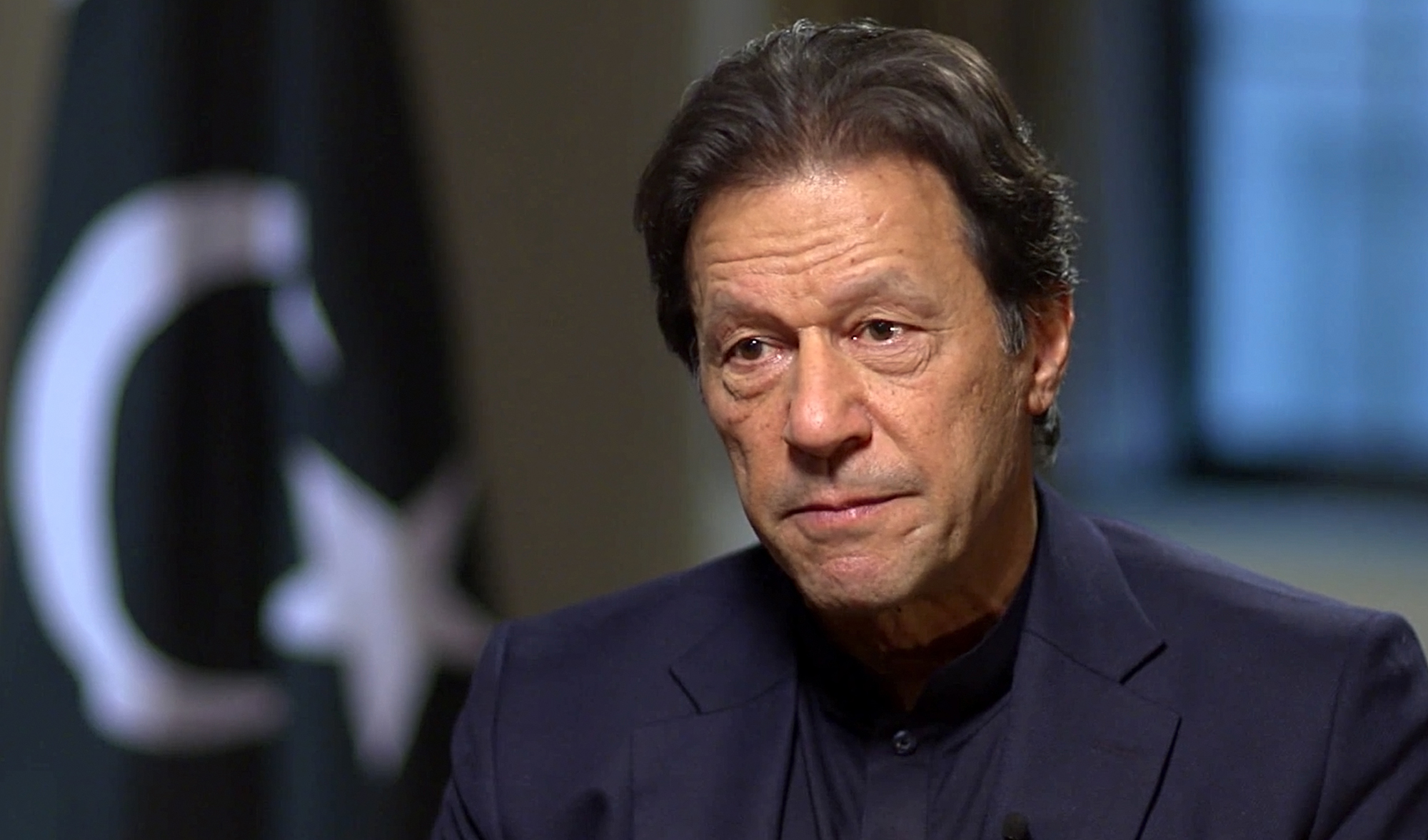 Pakistan's Prime Minister Imran Khan talks to Christiane Amanpour of CNN on Sept. 27, 2019. (Photo courtesy: CNN/File)