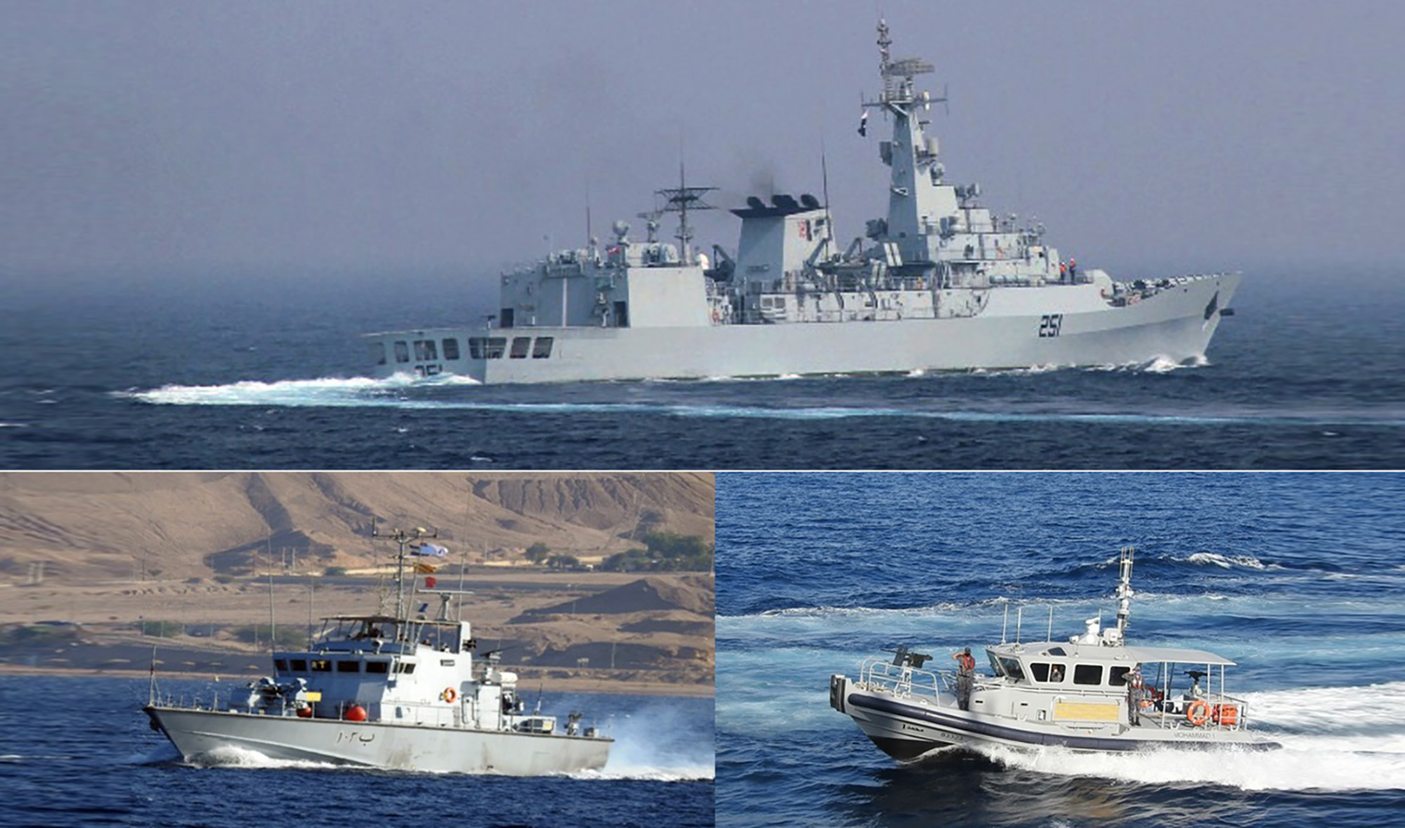 Pakistan Navy frigate Zulfiqar partipates in a drill with the Royal Jordanian Naval Force off the port of Aqaba. (Photo courtesy: Pakistan Navy)
