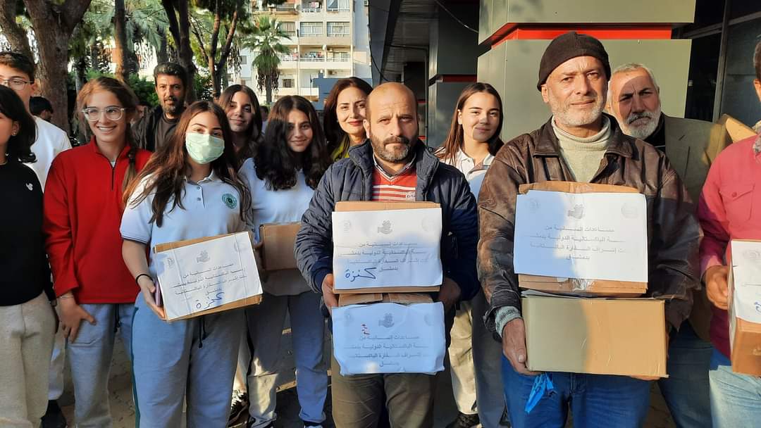 Pakistani aid is received in Latakia Governorate on Wednesday, November 25, 2020. The Latakia Governorate has recently been hit by widespread wildfires. (Photo courtesy: Embassy of Pakistan in Damascus)