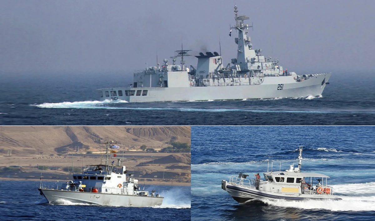Pakistan Navy frigate Zulfiqar partipates in a drill with the Royal Jordanian Naval Force off the port of Aqaba. (Photo courtesy: Pakistan Navy)