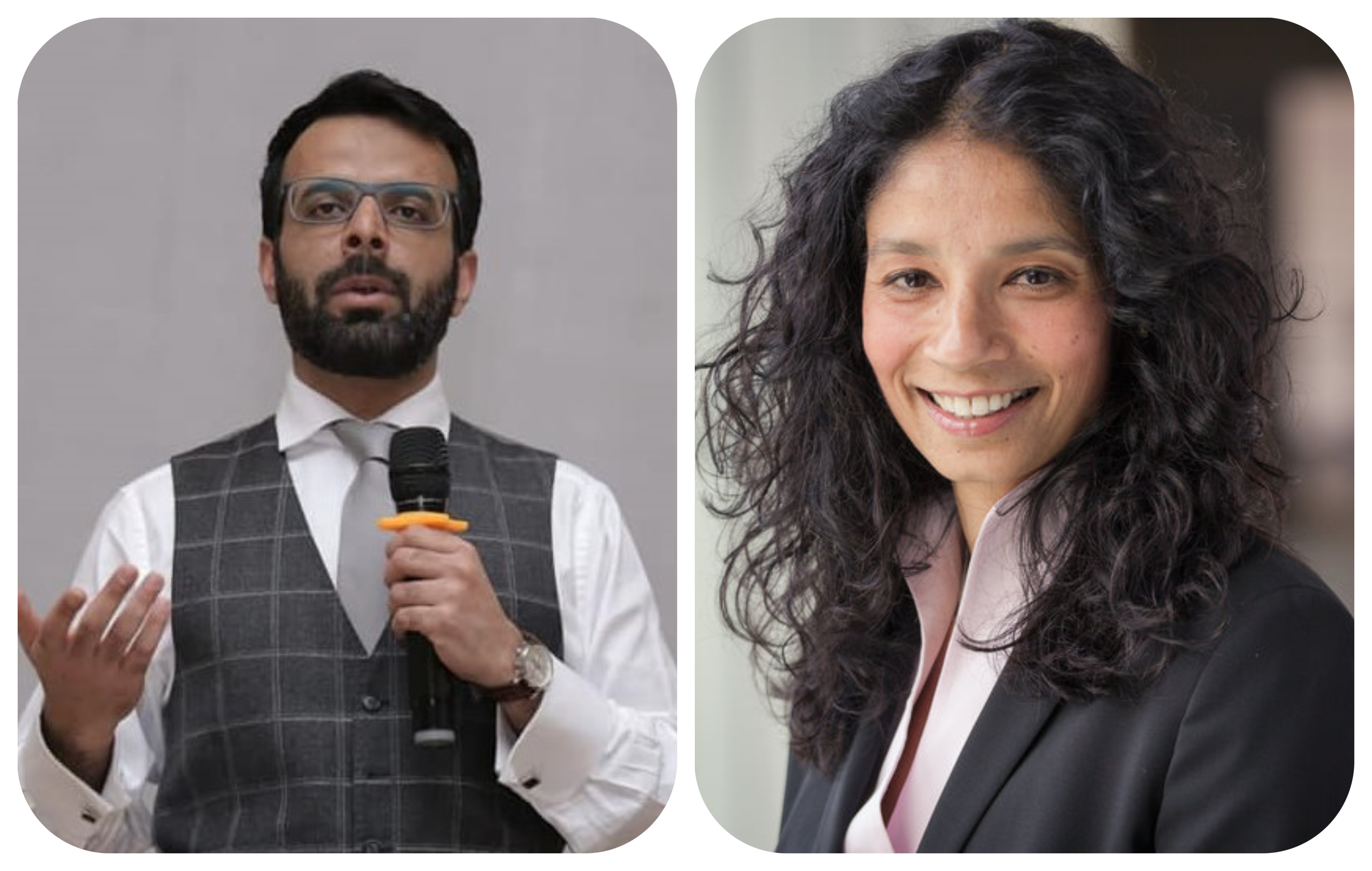 These file photos show Dr. Yarjan Abdul Samad, left, and Dr. Asifa Akhtar. (Photos courtesy: British Pakistan Foundation, Max Planck Society)