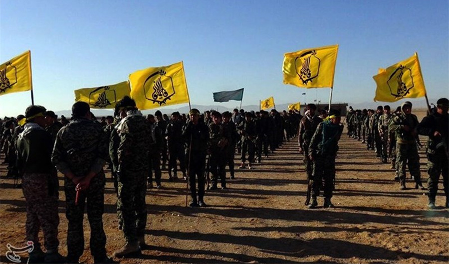 Fatemiyoun militia members in Syria December 10, 2016. (Tasnim News Agency/File)