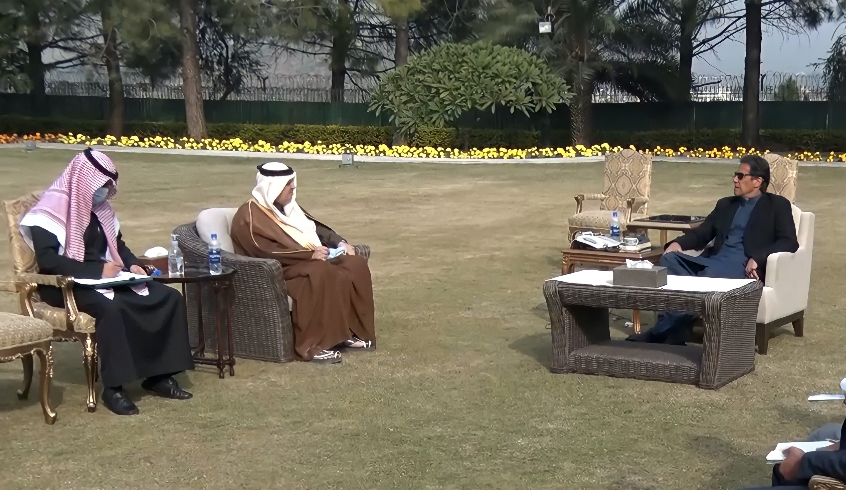Saudi Ambassador to Pakistan Nawaf Saeed Al Al-Maliki met Pakistan's Prime Minister Imran Khan on December 21, 2020 in Islamabad. (Photo Courtesy: Pakistan's PM office)