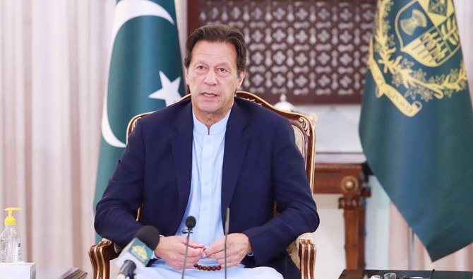 In this photo, Prime Minister Imran Khan addresses the nation in Islamabad on Nov. 16, 2020. (PID/File)