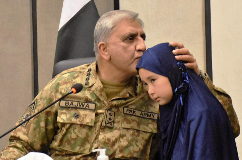 Pakistan's Chief of Army Staff General Qamar Javed Bajwa visited Quetta on Jan 13, 2021 and interacted with the Hazara community. (Photo courtesy: Inter Services Public Relations Pakistan)