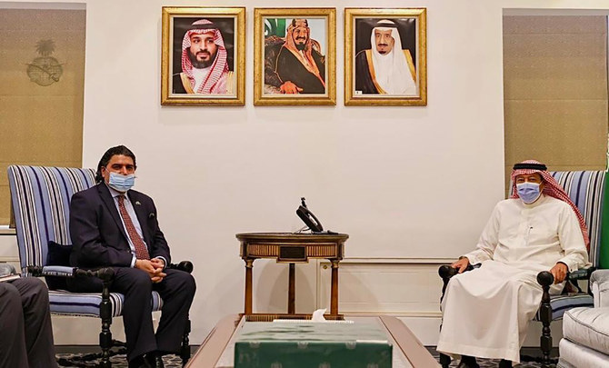 Pakistan’s Ambassador to Saudi Arabia Raja Ali Ejaz called on the Kingdom’s new Deputy Foreign Minister Waleed Al-Khuraiji in Riyadh on September 1, 2020. (Picture courtesy: Pakistan Embassy in Riyadh)