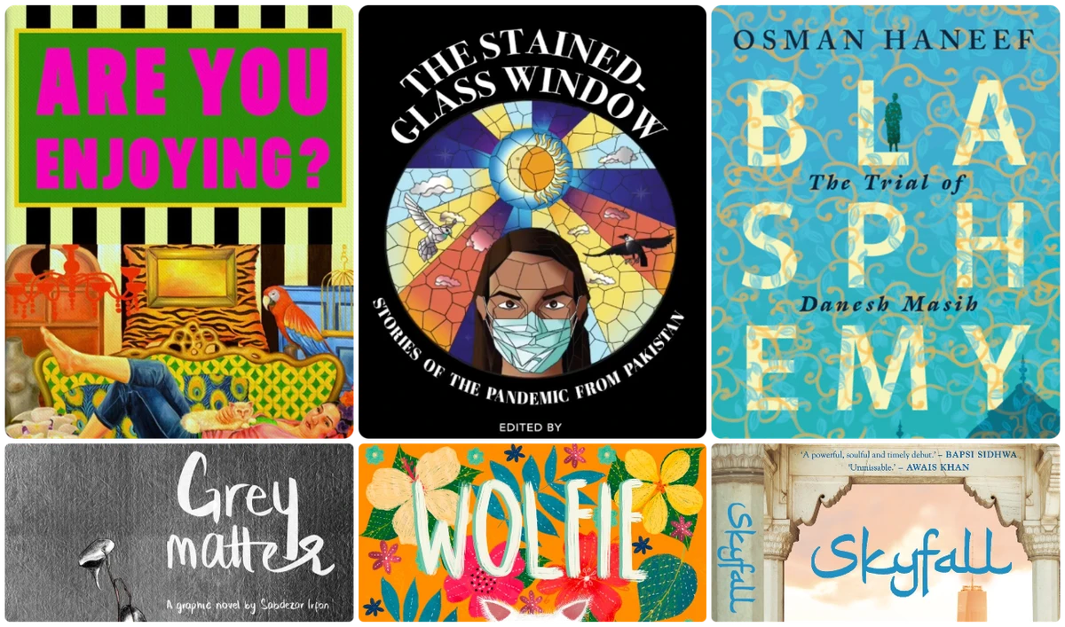 A combination of photos of six most interesting fiction picks of year 2021.