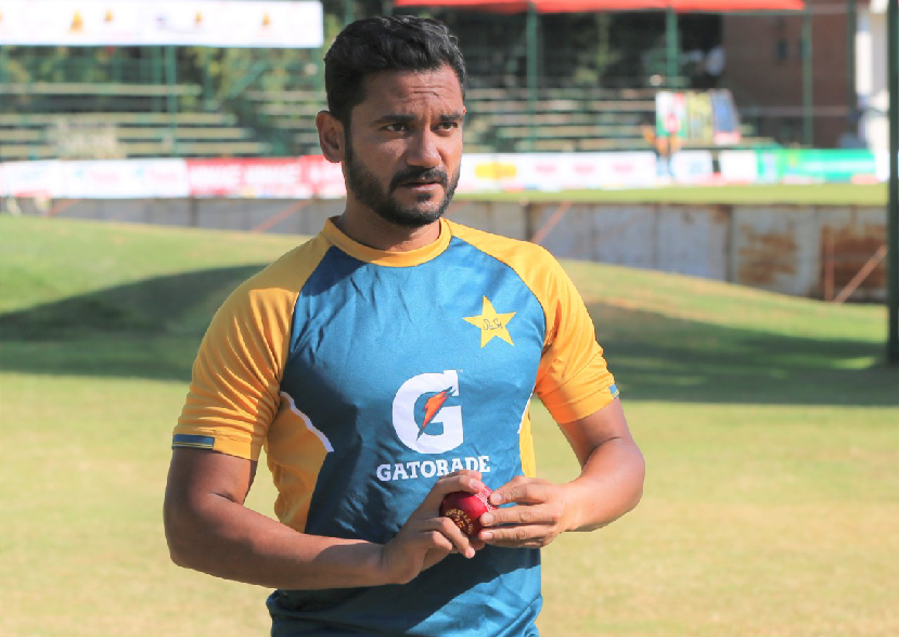 In this undated photo, Pakistan's fast bowler Tabish Khan is posing for a picture. (Photo courtesy: Social media)
