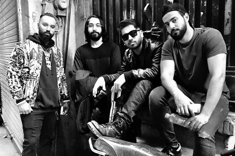 Aqeel Sarfraz, Mohad Ali, M.ZHE, and Hashim Nawaz in a photo posted on Gawky Gang's Instagram account on February 11, 2021 (Hashim Nawaz)