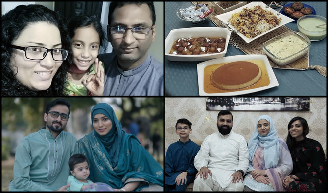 Pakistanis in the UAE turn to online alternatives to celebrate Eid with family members amid the COVID-19 pandemic. (Photo courtesy: Maryam Fazal, Faisal Khan, Hena Mughees)