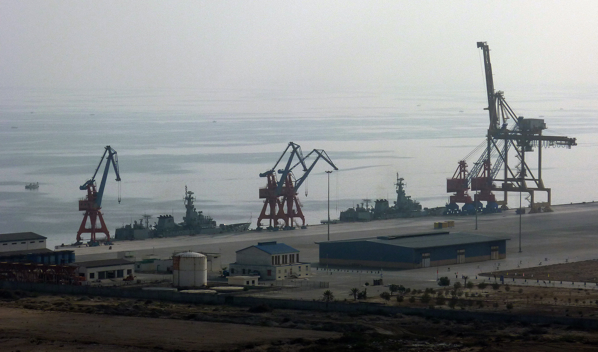 This photograph taken on April 13, 2016, shows a general view of the dockside at the port of Gwadar, some 700kms west of Karachi, Pakistan. (AFP/File)