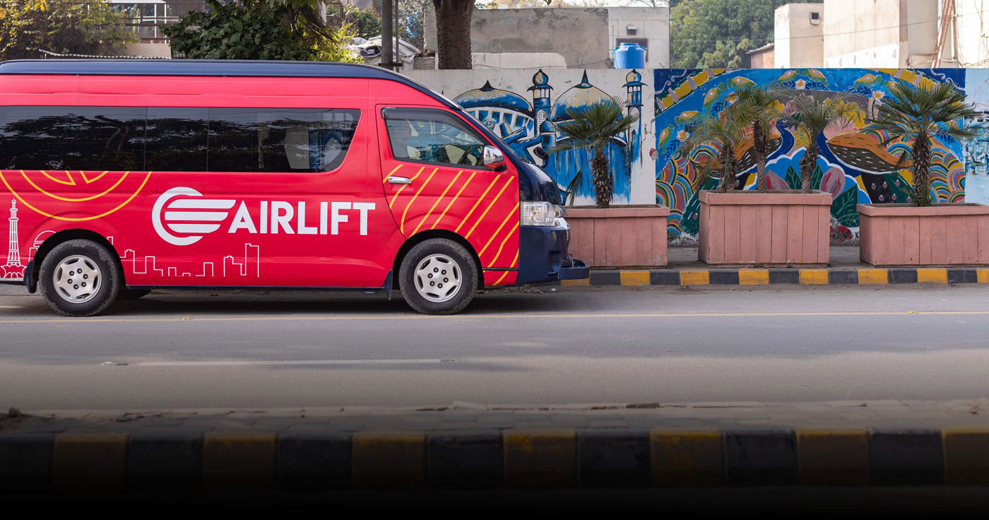 In this undated photo, an Airlift Technologies Pvt vehicle is pictured in Lahore. (Photo courtesy: Airlift Tech)