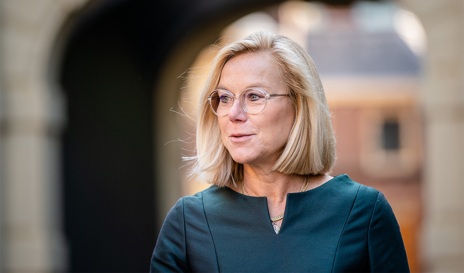 Dutch leader of D66 party Sigrid Kaag arrives for a meeting in Hague on August 24, 2021. (AFP/File)