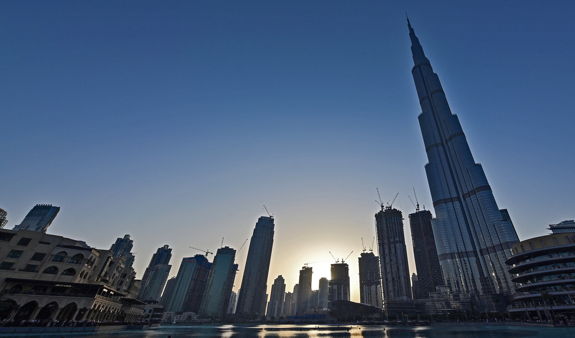This file photo shows a general view of Burj Khalifa in Dubai on March 8, 2020. (AFP/File)