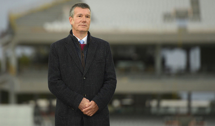 Ian Watmore, chairman England and Wales Cricket Board at a cricket stadium in Britain. (Getty Images)