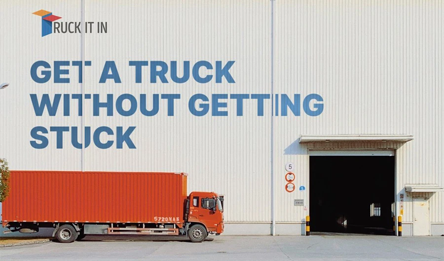 This image taken from social media shows a terminal of "Truck It In", a Karachi-based marketplace providing online trucking solutions. (Photo courtesy: Truck It In Twitter)