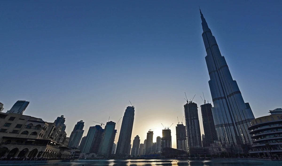 This file photo shows a general view of Burj Khalifa in Dubai on March 8, 2020. (AFP/File)
