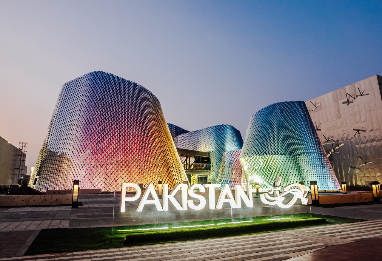 Outer view of the Pakistan Pavilion at Dubai Expo 2020 in Dubai on Sept 30, 2021. (Photo courtesy: Pakistan Ministry of commerce)