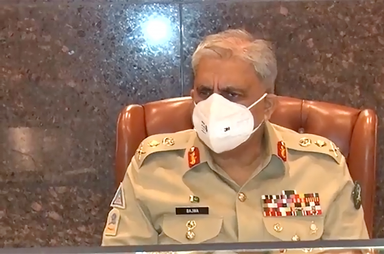 Pakistan's Chief of Army Staff General Qamar Javed Bajwa attends Corps Commanders Conference in Rawalpindi, Pakistan, on October 5, 2021. (Photo courtesy: ISPR)