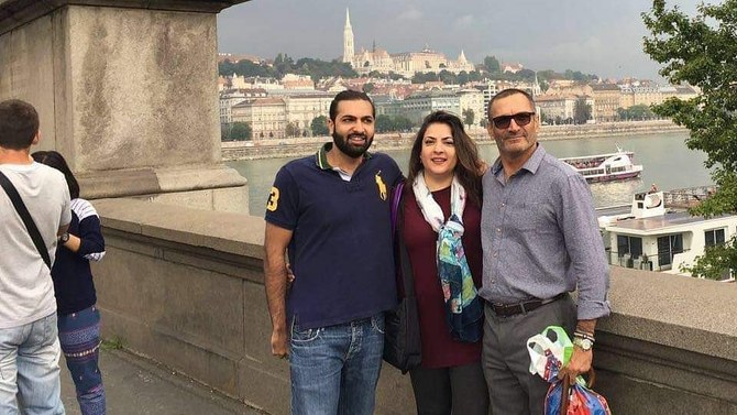In this undated photo, Zahir Jaffer (left) poses for a pictures with his parents in UK. (Photo courtesy: Social media)