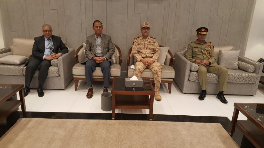 Pakistan’s naval chief Admiral Muhammad Amjad Khan Niazi arrived in Kuwait on an official visit on November 10, 2021. (Photo courtesy: Pakistan Embassy Kuwait Twitter)