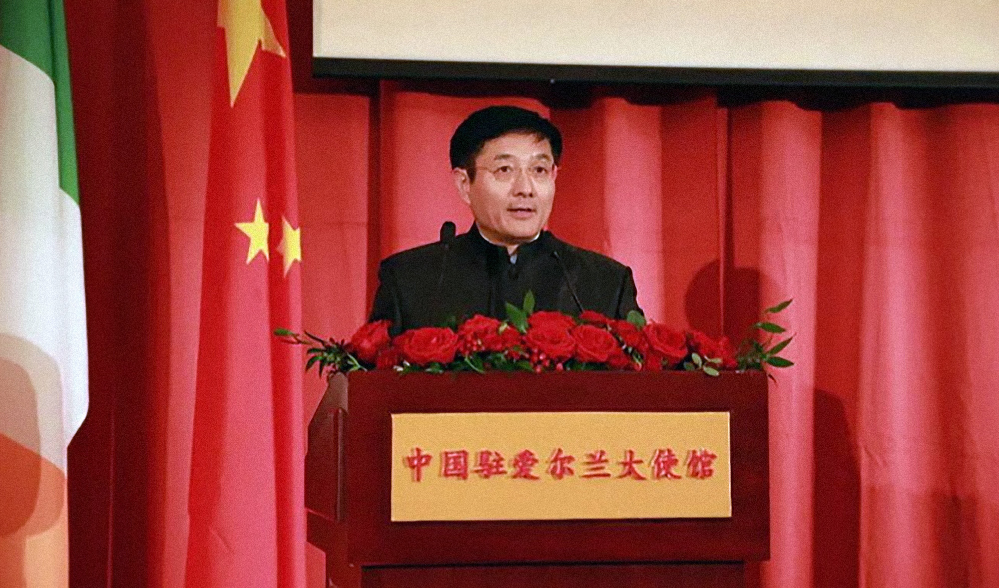 This undated file photo shows China’s Special Envoy for Afghan Affairs Yue Xiaoyong delivering a speech at an event. (Photo courtesy: Xinhua)