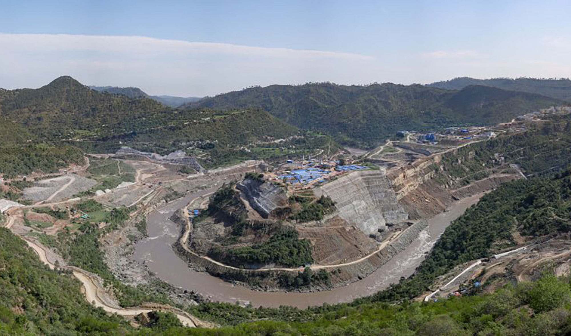 This photograph released by China's Foreign Ministry Spokesman Lijian Zhao on February 11, 2018, shows the site of Karot Hydropower project. (Photo courtesy: @zlj517/Twitter)