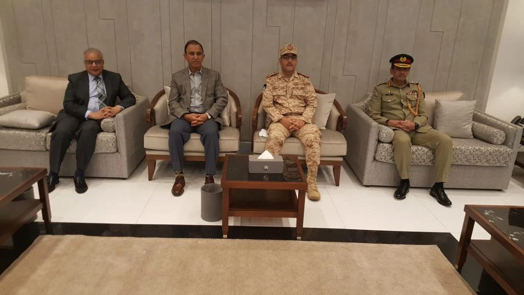Pakistan’s naval chief Admiral Muhammad Amjad Khan Niazi arrived in Kuwait on an official visit on November 10, 2021. (Photo courtesy: Pakistan Embassy Kuwait Twitter)