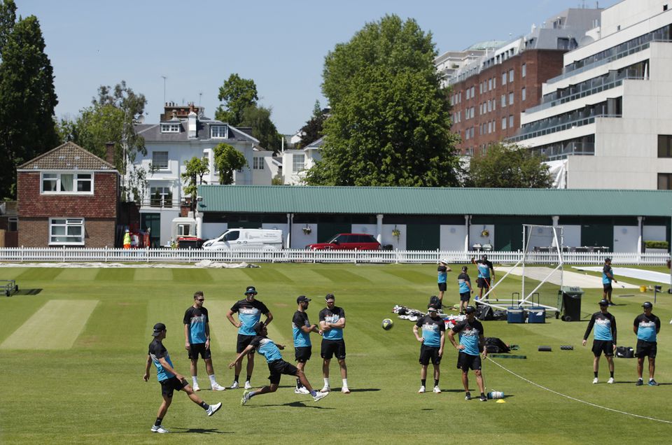 General view during New Zealand cricketers training Pool at Lord's Cricket Ground, London, Britain on June 1, 2021. (REUTERS)